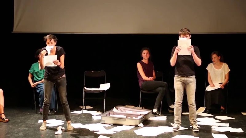 Performance à la "Maison de la Poésie"